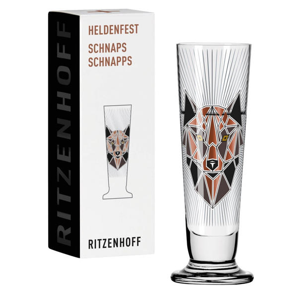 Ritzenhoff Schnapsglas Heldenfest 008 FUCHS by Angela SCHIEWER 2019
