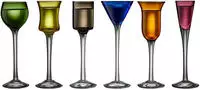 Schnappsglas 6 Stck. ass. Farben