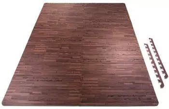 Gorilla Sports Schutzmattenset 6 Matten (00615) holzoptik dunkel Gorilla Sports Schutzmattenset 6 Matten (00615) holzoptik dunkel
