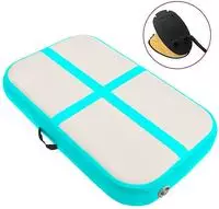 vidaXL Aufblasbare Gymnastikmatte mit Pumpe 60x100x15 cm PVC Gr&uuml;n