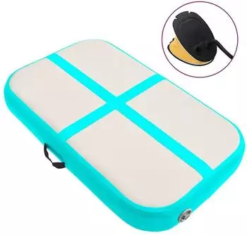 vidaXL Aufblasbare Gymnastikmatte mit Pumpe 60x100x15cm PVC grün (92654)