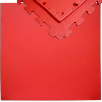 Eyepower Trainingsmatte mit Rand 90x90cm 12mm EVA, rot (erweiterbar)