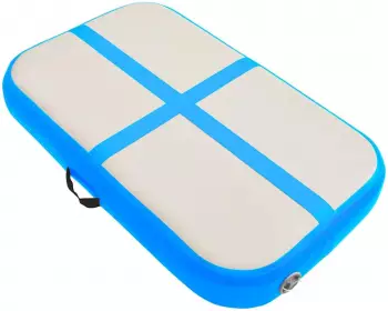 vidaXL Aufblasbare Gymnastikmatte mit Pumpe 60x100x20cm, blau, PVC (92656)