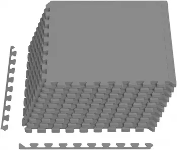 vidaXL Bodenmatte 40 Stk. grau 14,4m&sup2; EVA-Schaum (42040739)