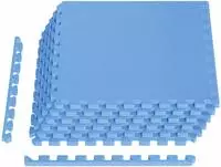 vidaXL Fu&szlig;matten 6 stk. Blau 2,16 m&sup2; EVA-Schaum