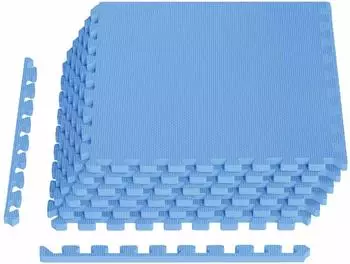 vidaXL Bodenmatte 6 Stk. blau 2,16m&sup2; EVA-Schaum