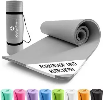 DoYourFitness Ashanti Fitnessmatte grau, 190x100x1cm (Ashanti)