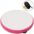 vidaXL Aufblasbare Gymnastikmatte mit Pumpe, PVC, rosa, 100x100x10cm (92703)