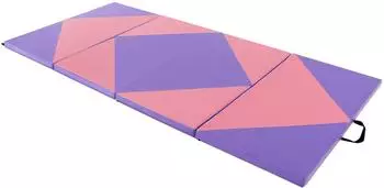 Costway Weichbodenmatte klappbar, 240x120x5cm, violett (RT32214BW)