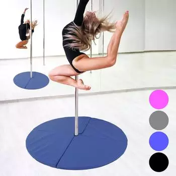Trutzholm Pole Dance Matte, faltbar, &Oslash; 120cm, 5cm dick, blau