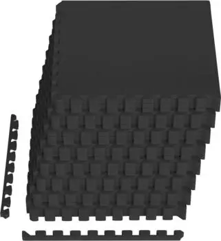 vidaXL Bodenmatte 24 Stk. schwarz 8,64m&sup2; EVA-Schaum (42040752)