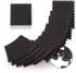 Relaxdays Bodenschutzmatte EVA-Schaum 60x60cm, 8er-Set, schwarz