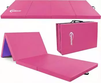 Eyepower Klappbare Gymnastikmatte 180x60x5cm, pink (16480)