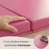 Eyepower Klappbare Gymnastikmatte 180x60x5cm, pink (16480)