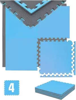 Eyepower Fitnessmatte EVA 1m&sup2;, 4 Puzzlematten 50x50cm, 2cm (17174)