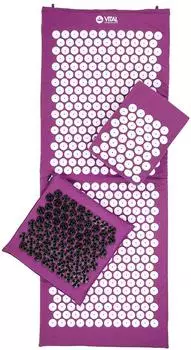 bodhi VITAL Akupressurmatte XL Deluxe-Set Soft, aubergine