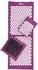 bodhi VITAL Akupressurmatte XL Deluxe-Set Soft, aubergine