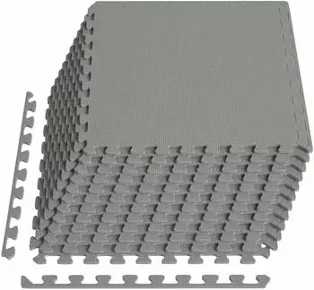 vidaXL Bodenmatte 12 Stk. grau 4,32m&sup2; EVA-Schaum (42040717)