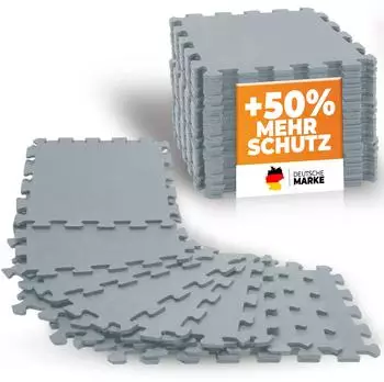 Neolymp Puzzlematte Fitness Kautschuk grau, 8er-Set (NEOLYMP_SF320_FARBEN)