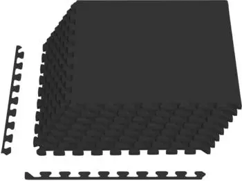 vidaXL Bodenmatte 24 Stk. schwarz 8,64m&sup2; EVA-Schaum (42040735)