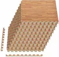 vidaXL Fu&szlig;matten 40 stk. Holz 14,4 m&sup2; EVA-Schaum