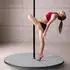 HomCom Pole-Dance-Schutzmatte Ø150cm, 5cm dick, faltbar, hellgrau (A93-034LG)