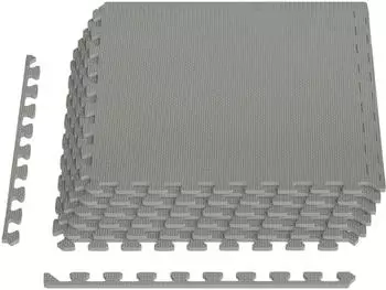 vidaXL Bodenmatte 6 Stk. grau 2,16m&sup2; EVA-Schaum