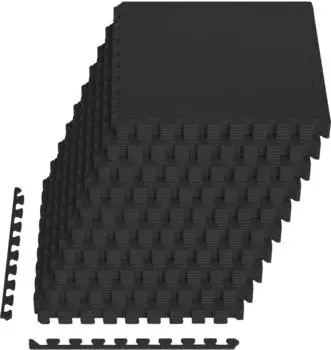 vidaXL Bodenmatte 50 Stk. schwarz 18m&sup2; EVA-Schaum (42040728)