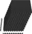 vidaXL Bodenmatte 50 Stk. schwarz 18m² EVA-Schaum (42040728)