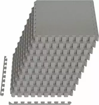 vidaXL Bodenmatte 50 Stk. grau 18m&sup2; EVA-Schaum (42040729)