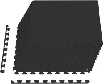 vidaXL Bodenmatte 12 Stk. schwarz 4,32m&sup2; EVA-Schaum (42040732)
