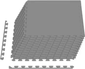 vidaXL Bodenmatte 12 Stk. grau 4,32m&sup2; EVA-Schaum (42040733)