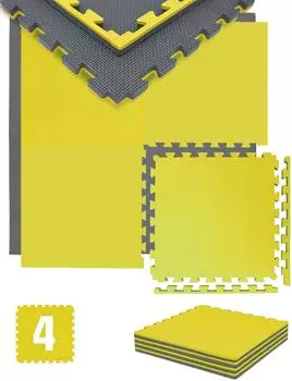 Eyepower Fitnessmatte EVA 1m², 4 Puzzlematten 50x50cm, 2cm (17176)