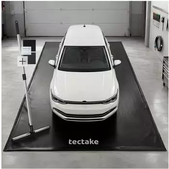 TecTake Garagenbodenmatte 5x2,4m rutschfest, wasserdicht, schwarz