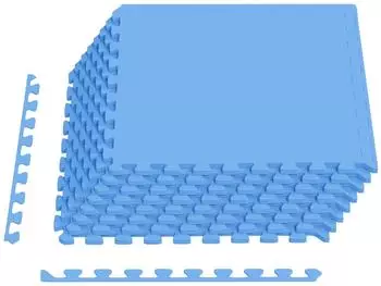 vidaXL Bodenmatte 24 Stk. blau 8,64m&sup2; EVA-Schaum