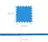 Relaxdays Puzzlematte Fitnessmatte 24er Set, blau