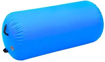 vidaXL Aufblasbare Gymnastik-Rolle mit Pumpe 120x90cm PVC blau (92720)