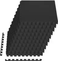 vidaXL Fu&szlig;matten 40 stk. Schwarz 14,4 m&sup2; EVA-Schaum