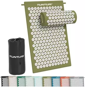 Tunturi Akupressurmatte und Kissen, army green (FS0044452)