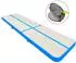 vidaXL Aufblasbare Gymnastikmatte mit Pumpe 600x100x20cm, PVC, blau (92686)