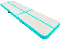 vidaXL Aufblasbare Gymnastikmatte mit Pumpe 700x100x15 cm PVC Gr&uuml;n