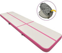 vidaXL Aufblasbare Gymnastikmatte mit Pumpe 700x100x20 cm PVC Rosa