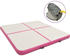 vidaXL Inflatable Gym Mat with Pump 200 x 200 x 20 cm pink