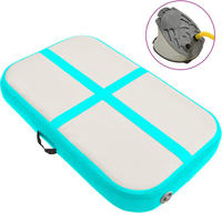 vidaXL Aufblasbare Gymnastikmatte mit Pumpe 60x100x20 cm PVC Gr&uuml;n