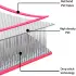 vidaXL Inflatable Gym Mat with Pump 400 x 100 x 20 cm pink