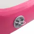 vidaXL Inflatable Gym Mat with Pump 400 x 100 x 20 cm pink