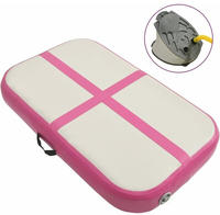 vidaXL Aufblasbare Gymnastikmatte mit Pumpe 60x100x15 cm PVC Rosa