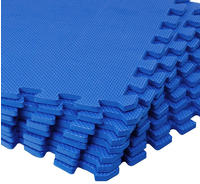 16x Bodenschutzmatte F&uuml;r Pool & Fitness 45x45cm Rutschfest Fitnessger&auml;t
