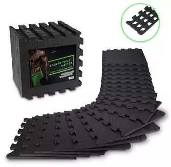 LAJD Concept AthleticPro Bodenschutzmatte Fitness 18 Stück