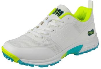 GM Aion Kricket-Schuh weiß fluro gelb blau